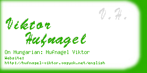viktor hufnagel business card